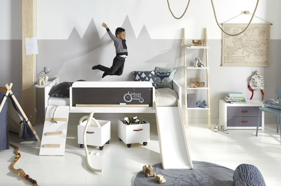 little girl beds with slides