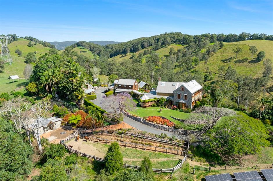 Surrounded by rolling hills
