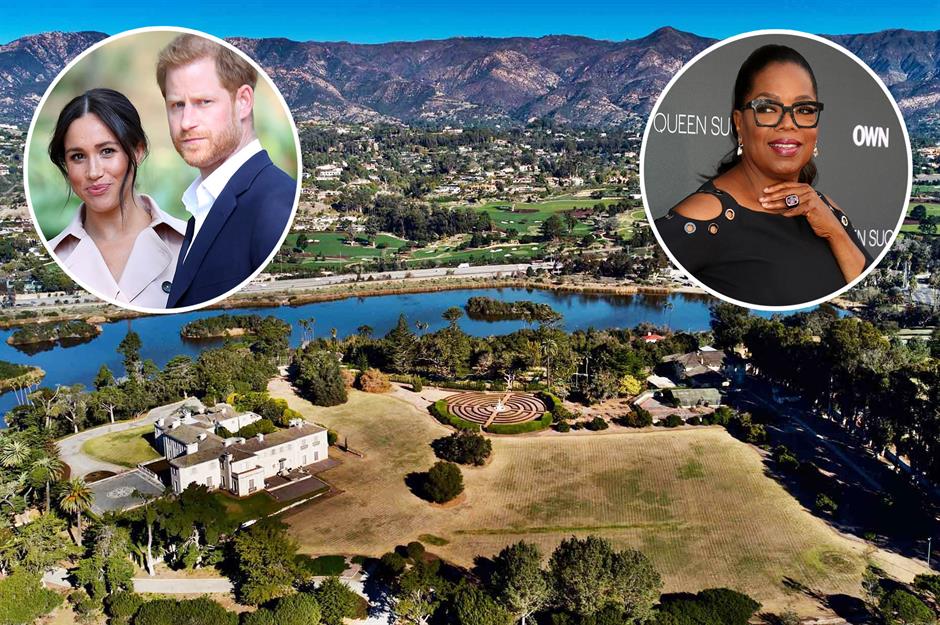 Oprah's estate down the street from Harry and Meghan
