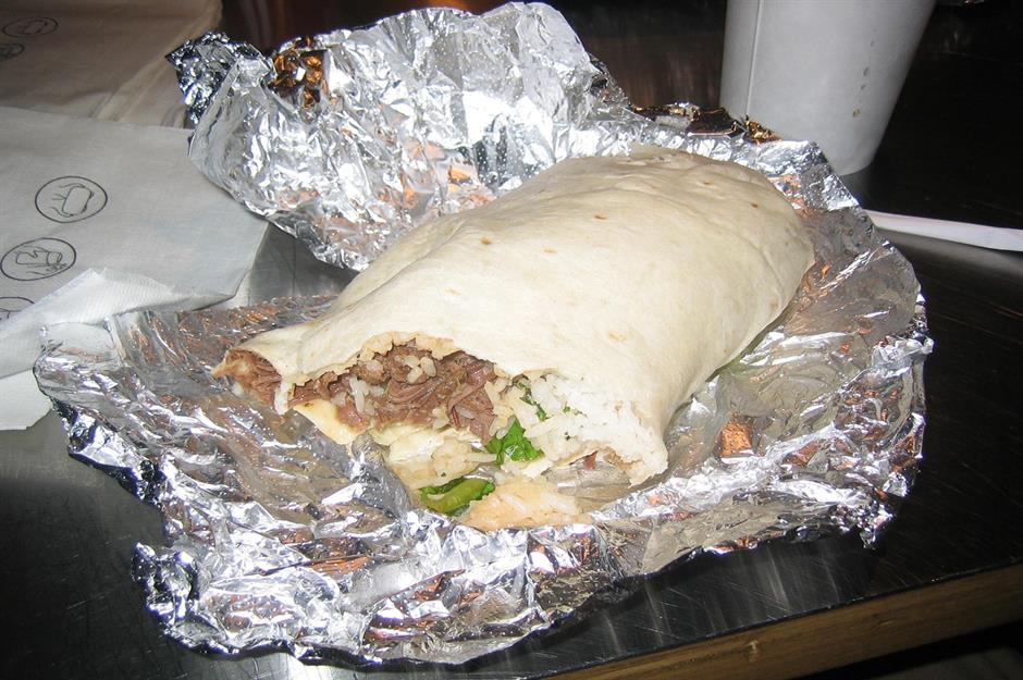 Realität: Beef Burrito von Chipotle