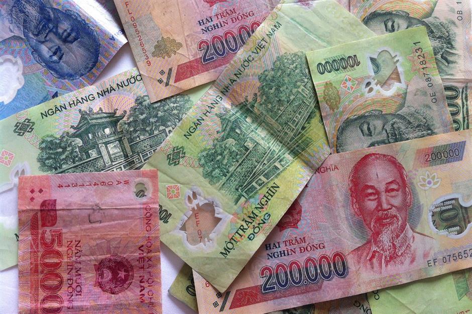 Vietnamese Dong: $1 = 22,675.9 VND