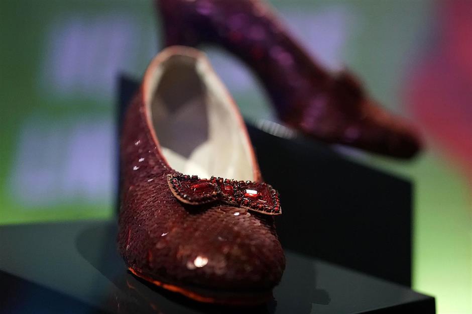 The Wizard of Oz (1939) ruby slippers: $2 million (£1.2m)