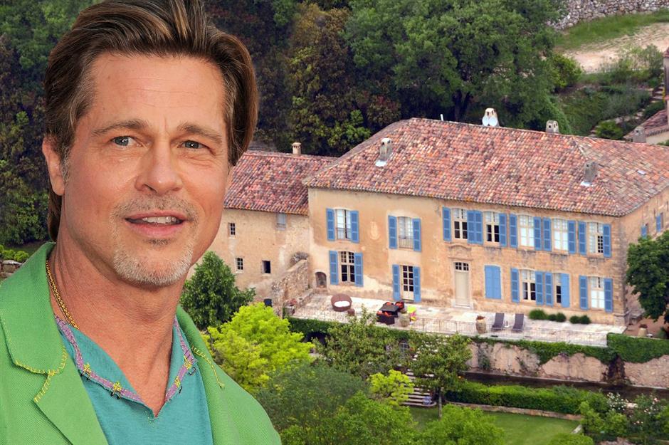 Step inside Brad Pitt’s homes from a $40m Carmel castle to Château ...