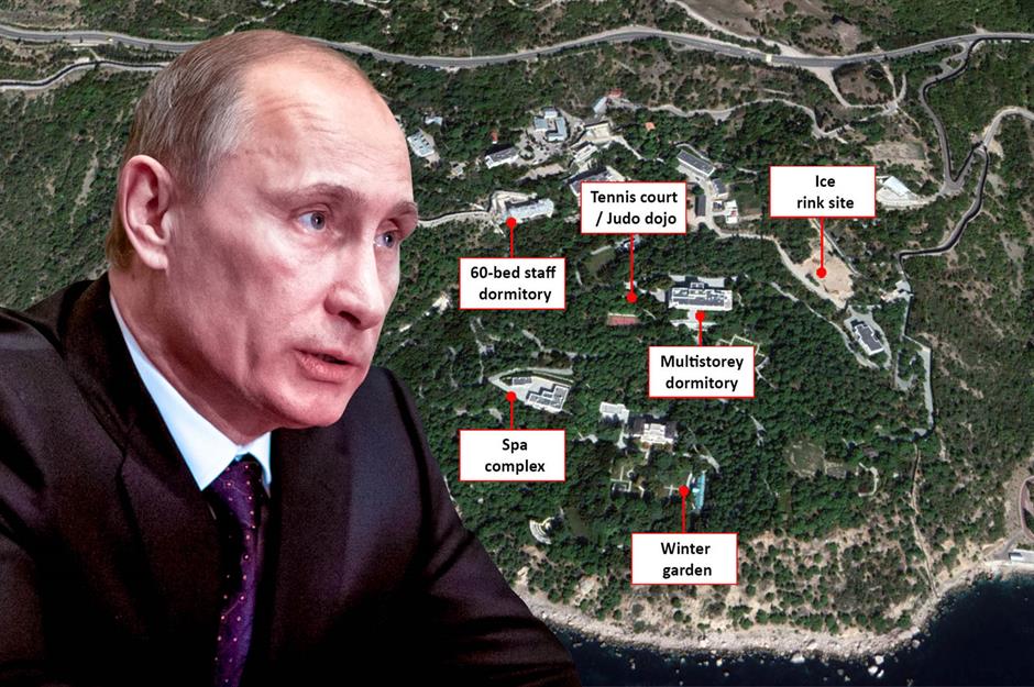 Putin too paranoid to use his secret Crimean vacation homes