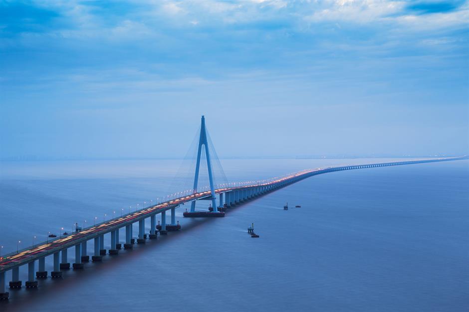 Hangzhou Bay Bridge, China: $1.8 billion (£1.4bn)