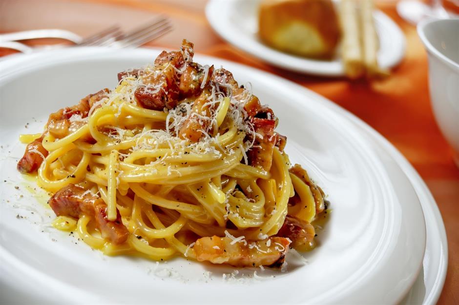 Prince George: spaghetti carbonara