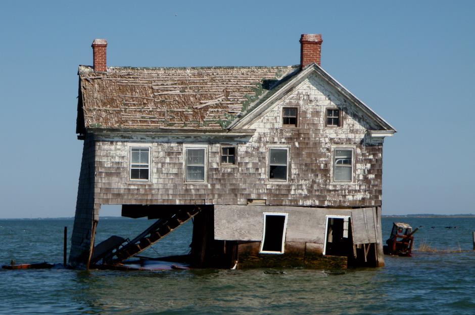 Holland Island, Maryland, House, Erosion