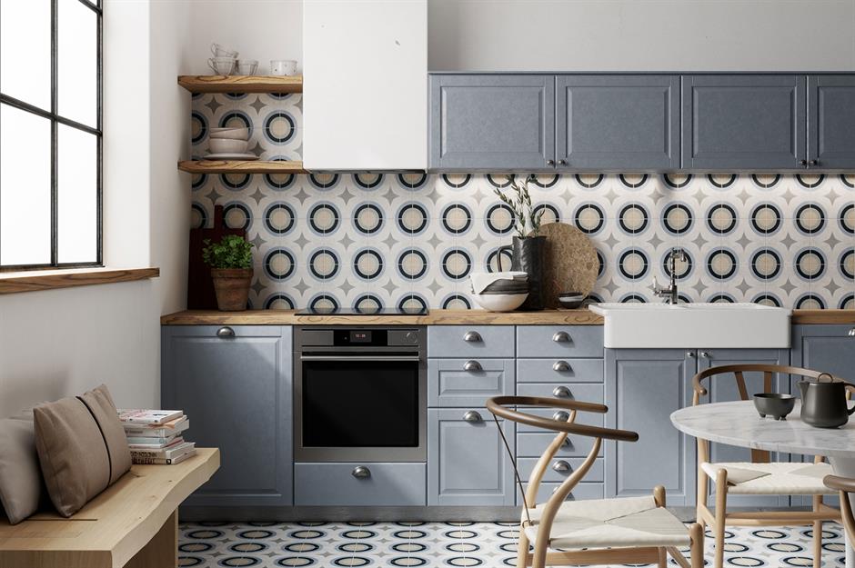 Grey Dado Tiles For Kitchen - Rumah Joglo Limasan Work