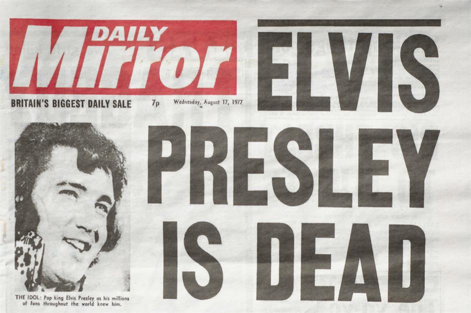 Elvis Presley newspapers: $90,000 (£60.3k)