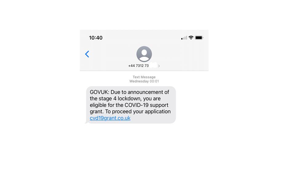 UK government COVID-19 scams