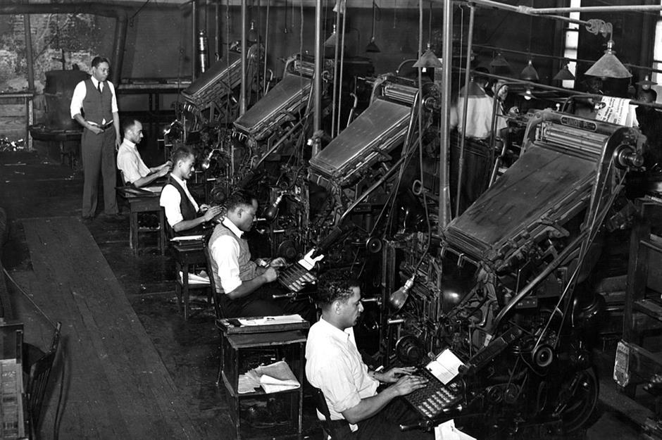 Linotype operator 