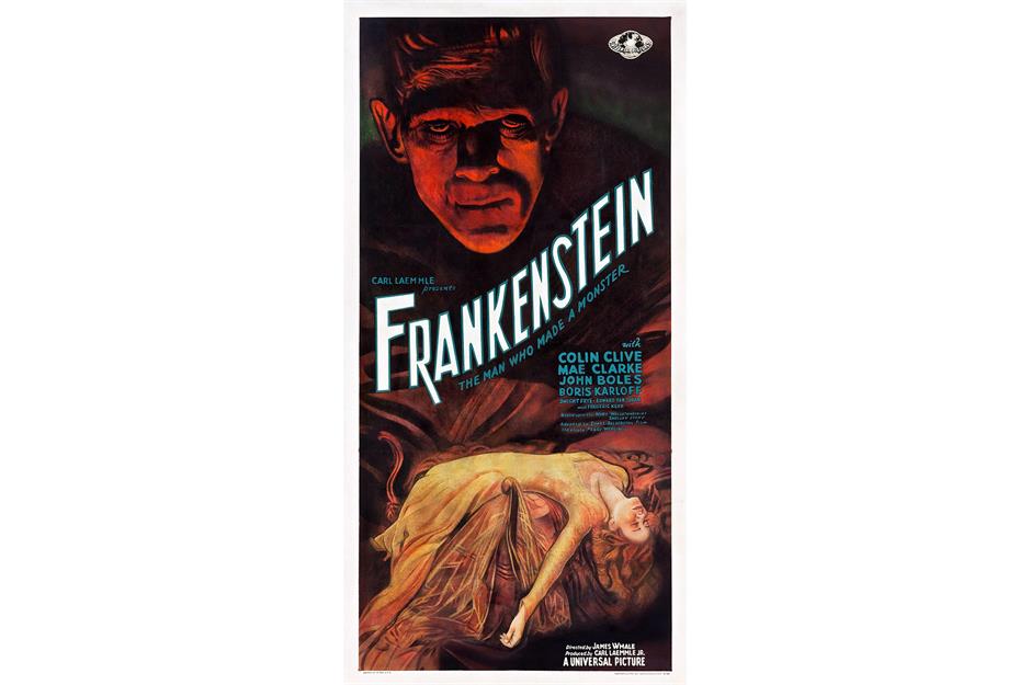 8. Frankenstein (American poster, 1931): $358,500 ($484k/£363k today)