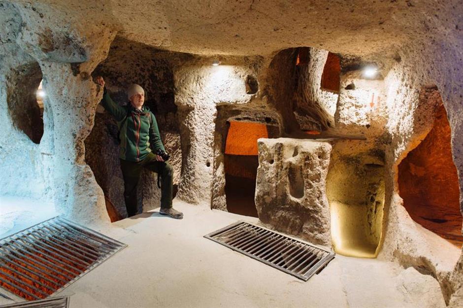 Ancient city of Derinkuyu discovered in Nevşehir, Turkey