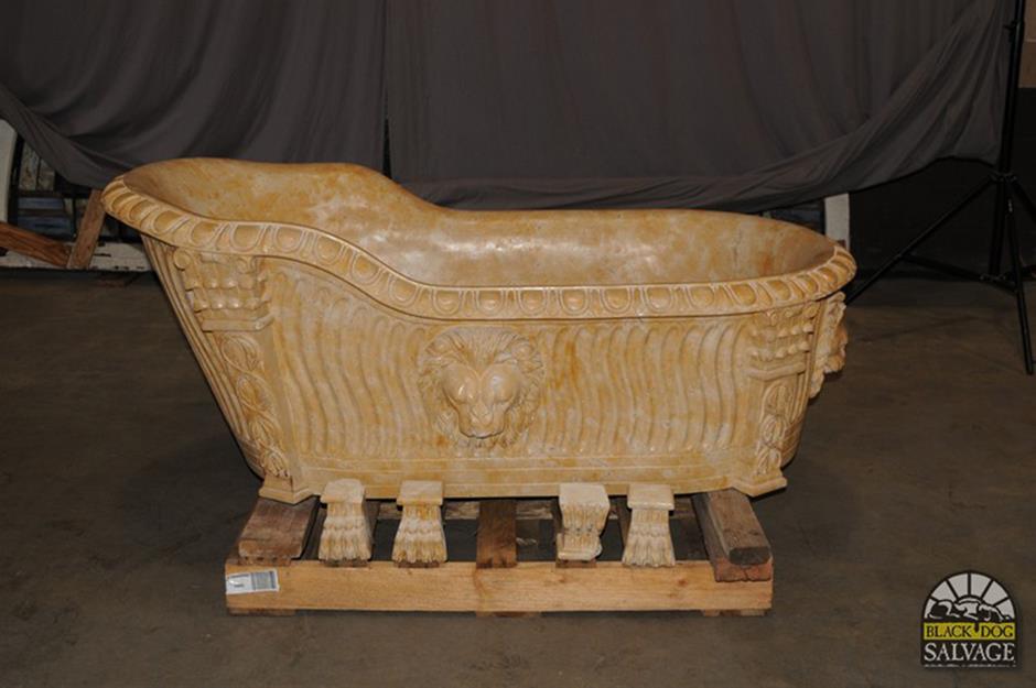 Carved Jerusalem limestone slipper tub – value $5,950 (£4.9k) 