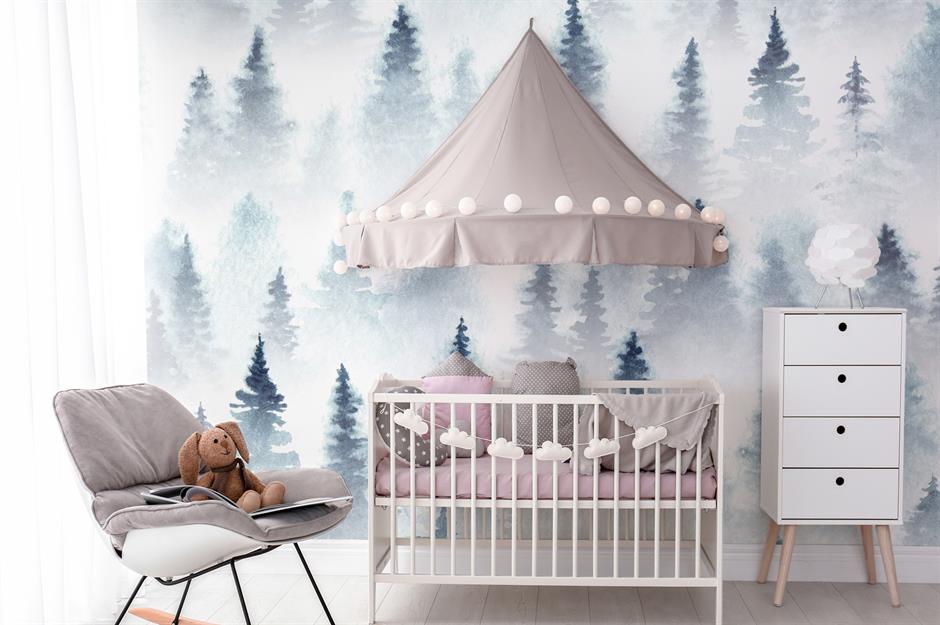 Featured image of post Woodland Mural Wallpaper Nursery nursery wall murals are great for decorating your baby s room
