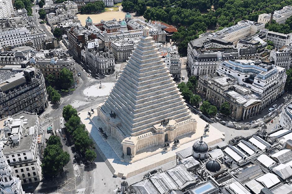 Trafalgar Square pyramid, London, UK