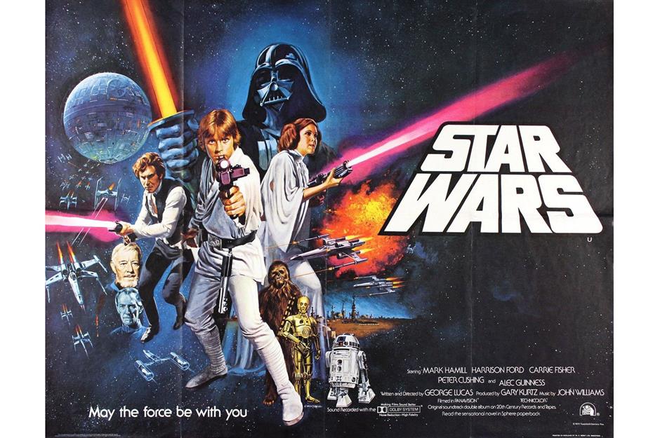 Star Wars (British poster, 1977): up to $4,200 (£3k)