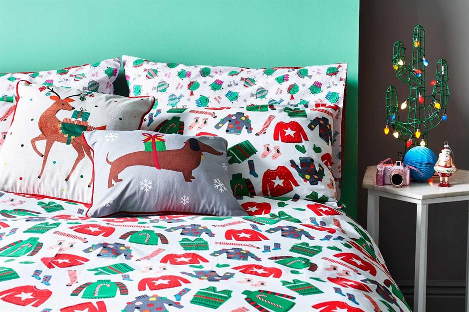 Set up the seasonal bedding