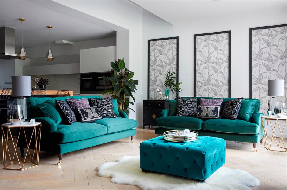 Teal And Grey Living Room Decorating Ideas - Home Decoration & Design Ideas