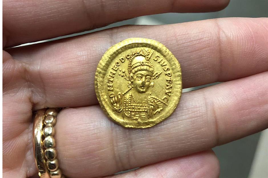 The fifth-century Byzantine gold coin