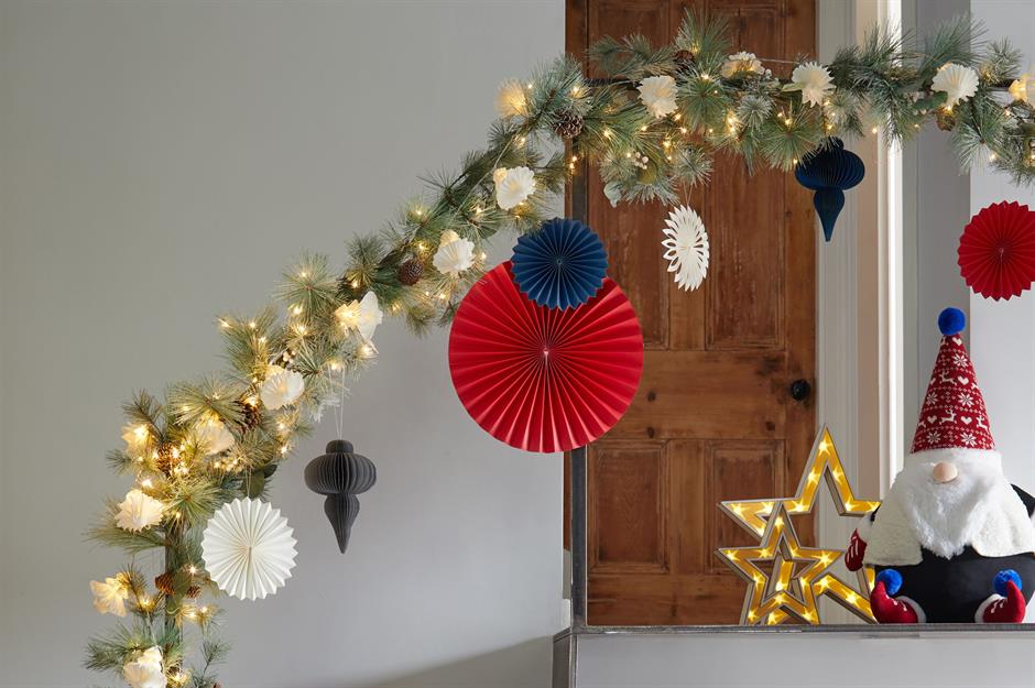JOHN LEWIS Christmas Padded/Embroidered Door Hanger