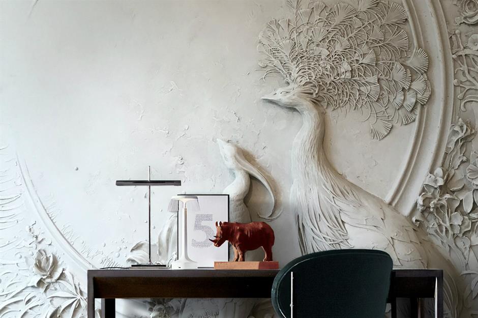 Custom 3D Wall Mural Wallpaper 3D Non-woven Peacock Living Room Murales De  Pared 3D Wallpaper