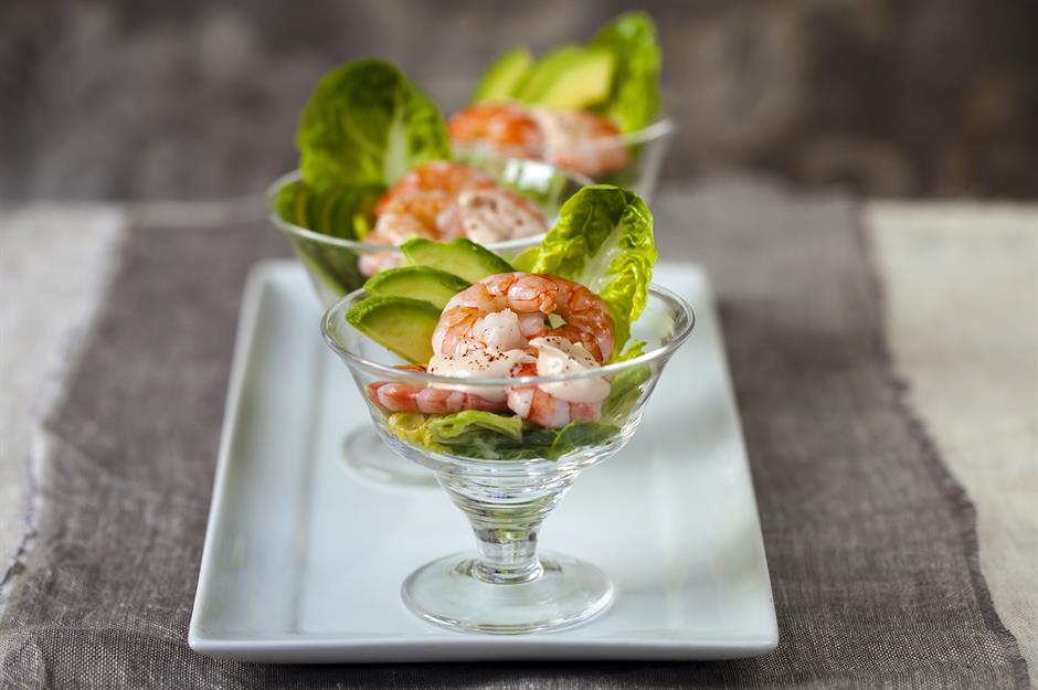 Starters: shrimp cocktail