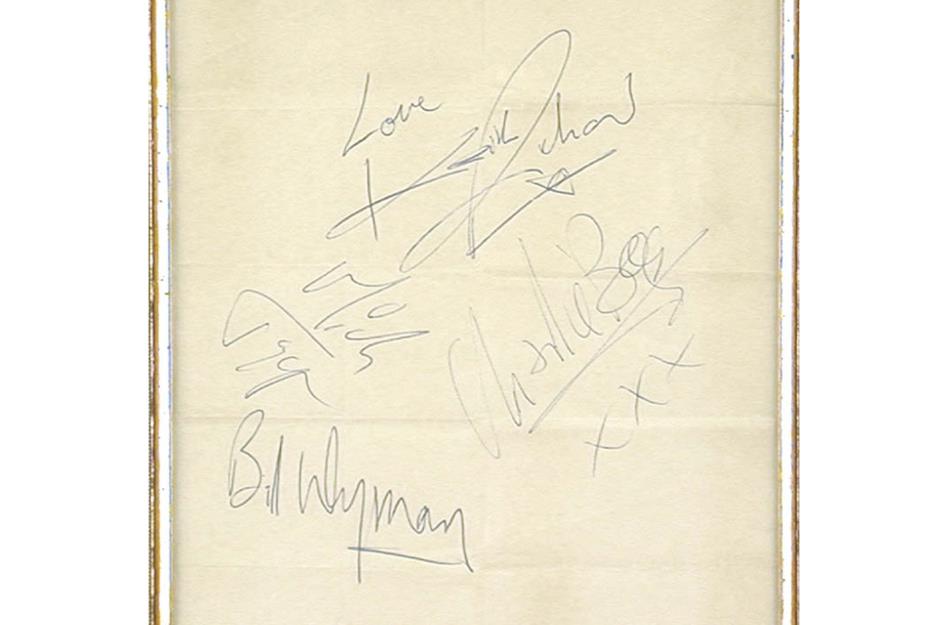 Identifying fake Rolling Stones' autographs