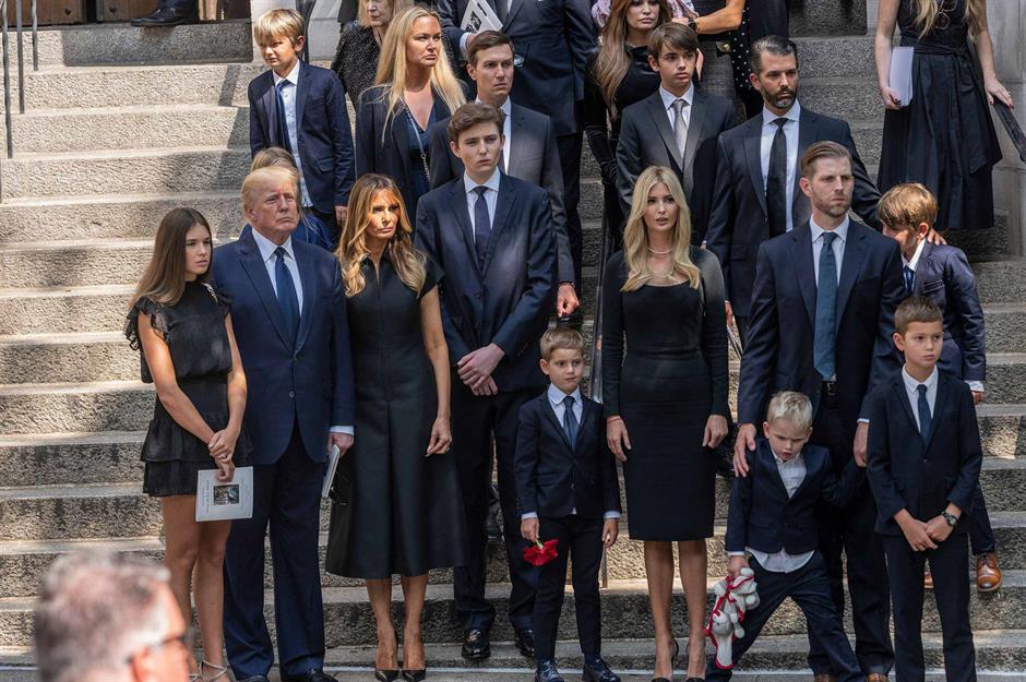 The post-presidential years: the former first lady Melania Trump and her son Barron