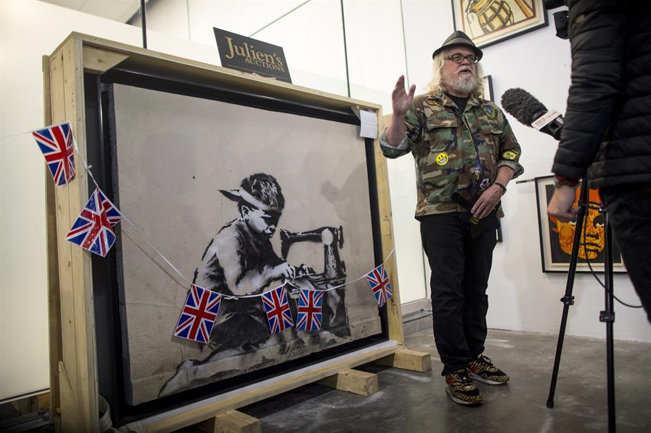 Banksy mural Slave Labour – $730,000 (£600k)