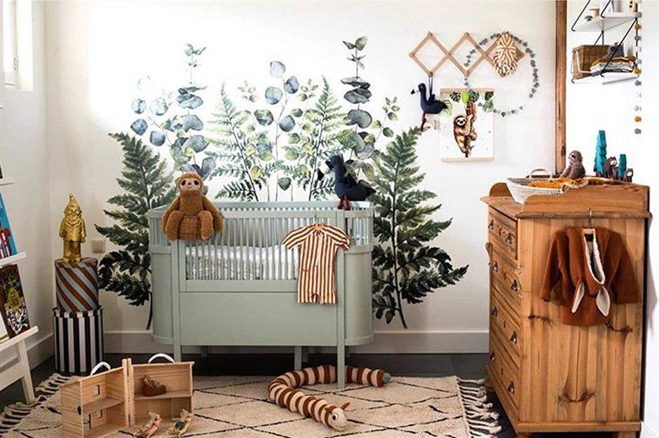 baby room feature wall ideas