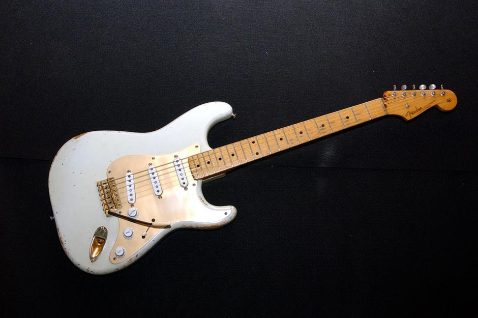 9. David Gilmour’s white Fender Stratocaster: $1.8 million ($2.3m/£1.8m today)