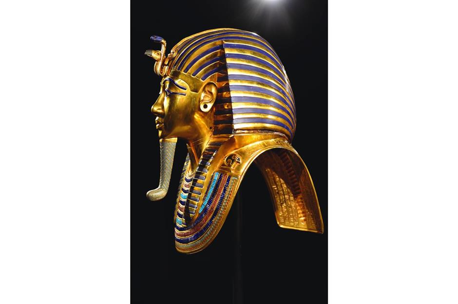 The funerary mask of Tutankhamun, Valley of the Kings, Luxor 