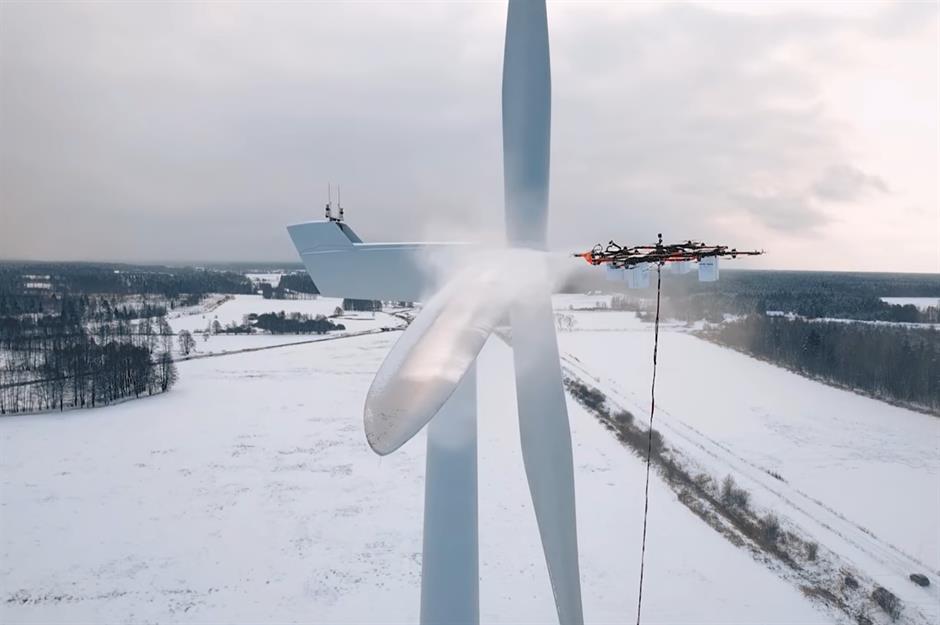Drone duty: maintaining wind turbines