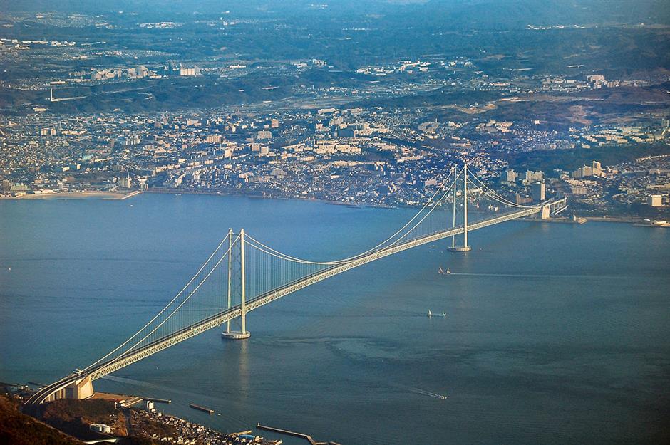 Akashi Kaikyo Bridge, Japan: $4.96 billion (£3.8bn)