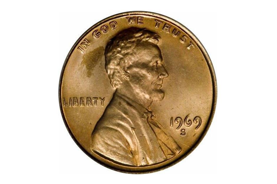 1969 double die head Lincoln penny 