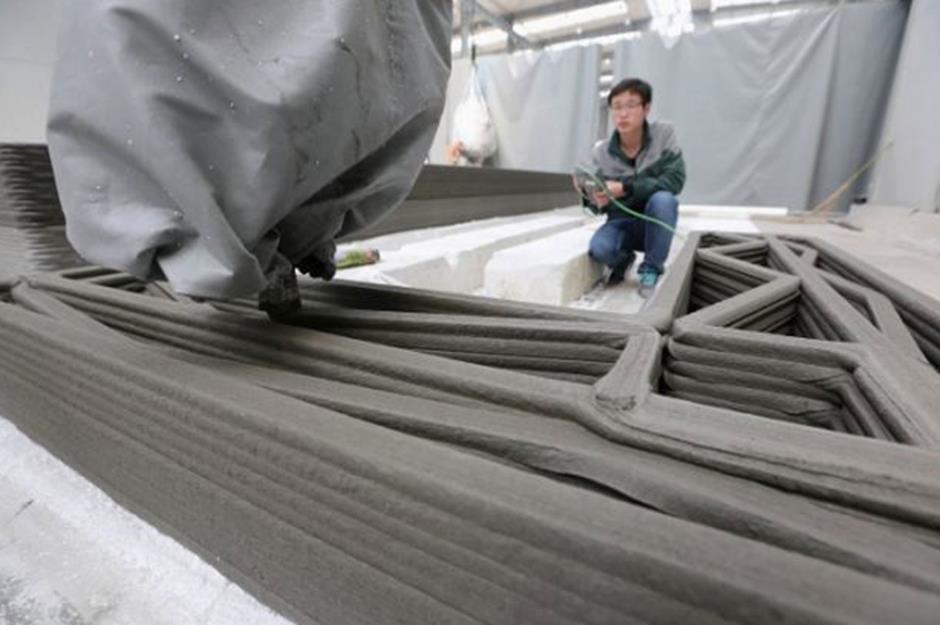 3D-printed apartment block