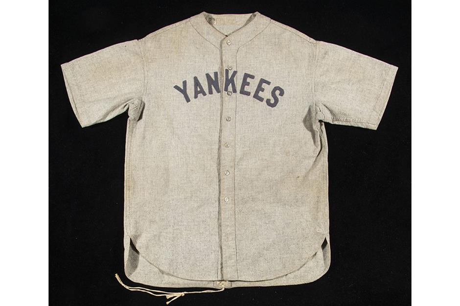 Babe Ruth baseball jersey – $5.64 million (£4.4m)