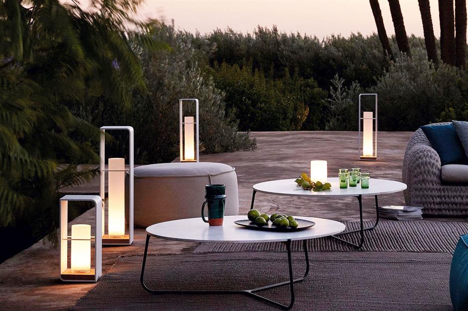 Candle Chandelier Hanging Votive Light Backyard Outdoor Patio Deck Gazebo Glass 