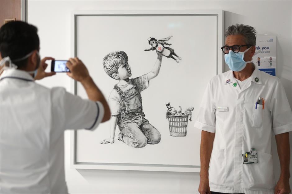 Banksy’s NHS painting: $19.1 million (£14.4m)