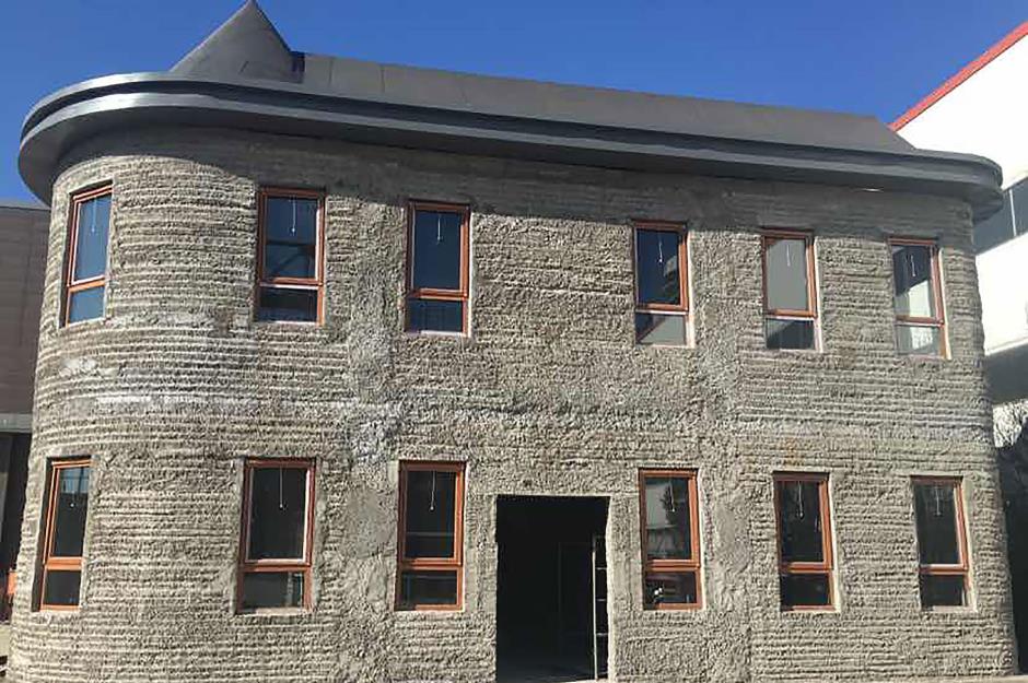 3D-printed earthquake-proof house 