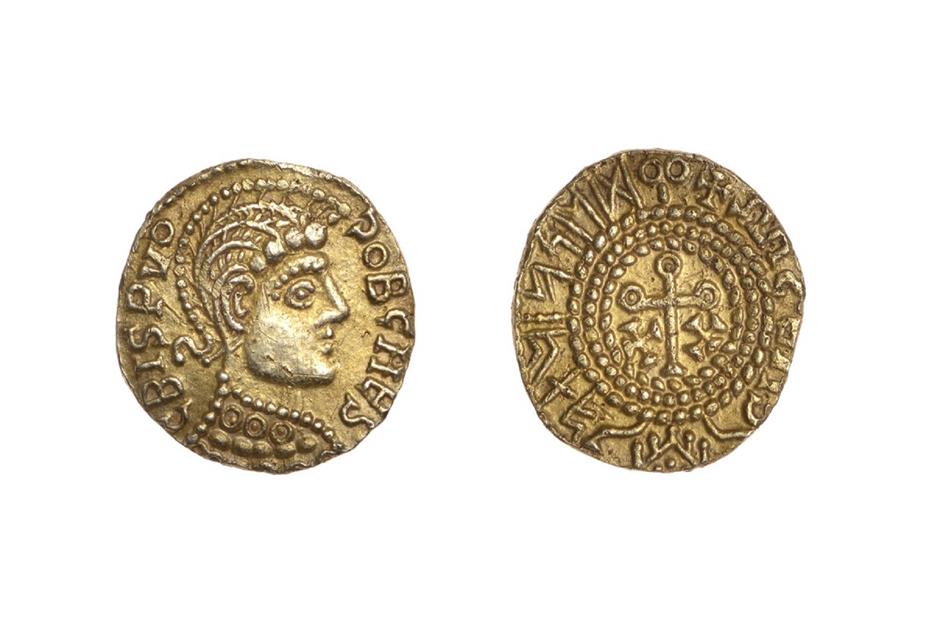 7th-century gold shilling: $24,485 (£18.6k)