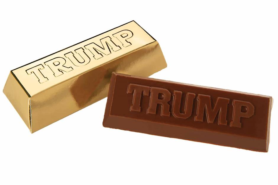 Trump chocolate gold bullion bars