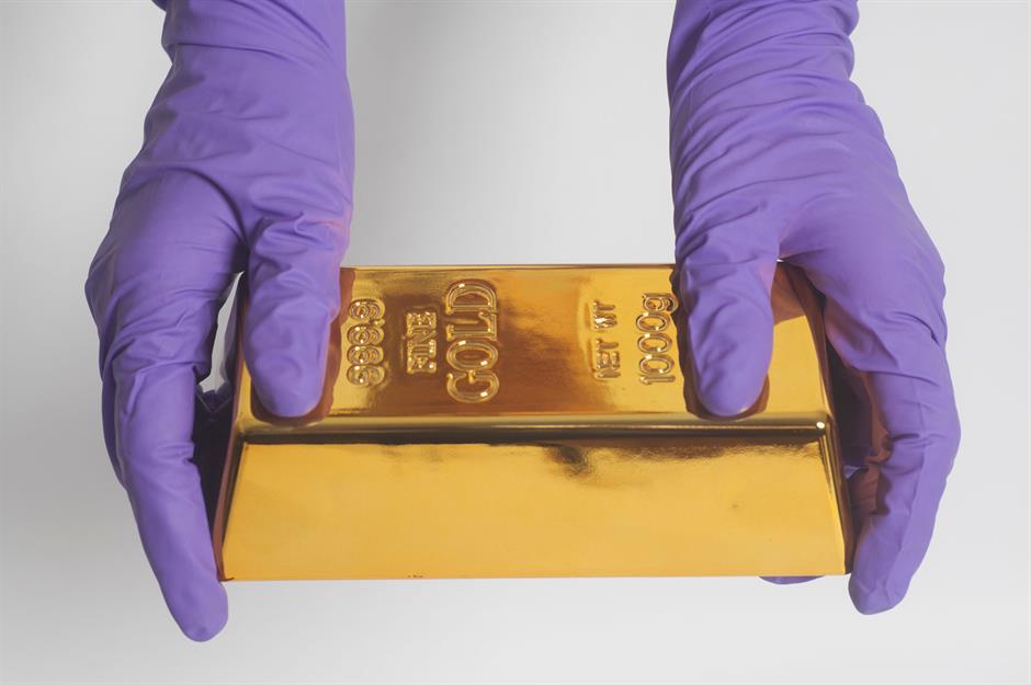 Gold bars dumped at an airport