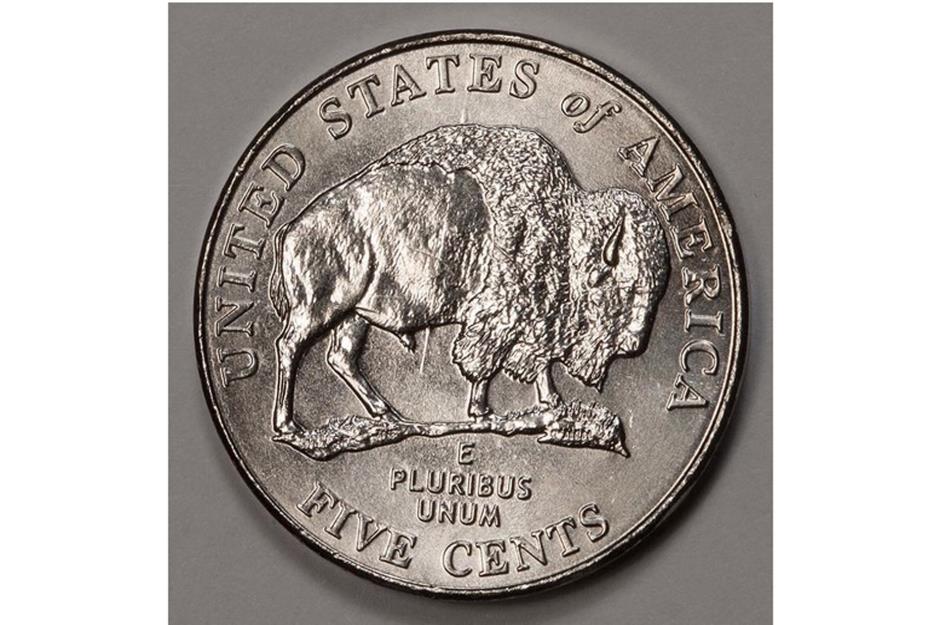 2005 'speared' bison Jefferson nickel
