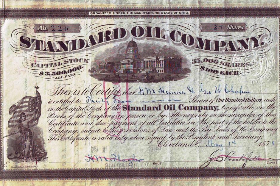 Standard Oil: $1 trillion+ (£760bn+)