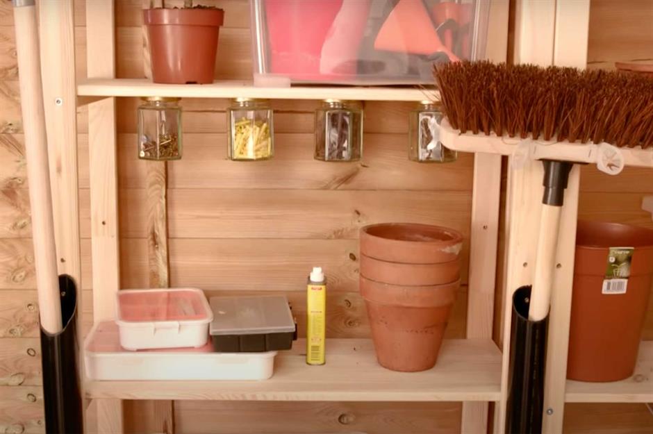 How to make diy Pulldown shelves storage tools 