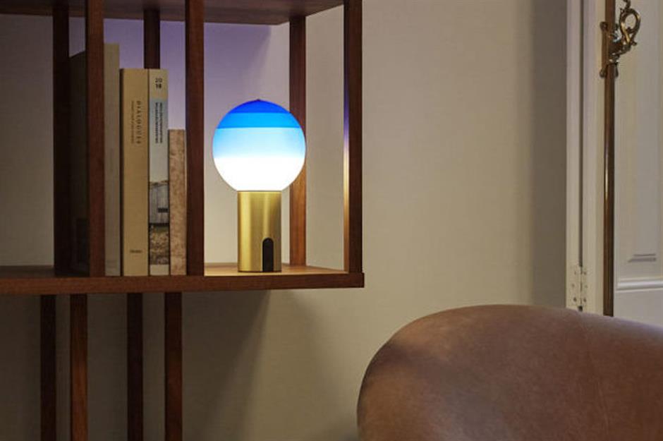 Pick up a portable lamp