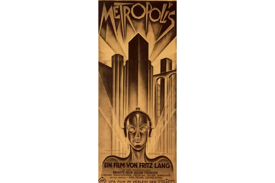 9. Metropolis (German poster, 1927): $357,750 ($664k/£498k today)