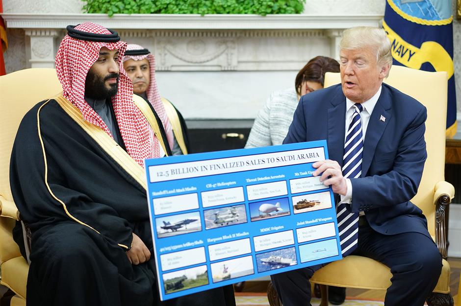 The US: selling arms to Saudi Arabia